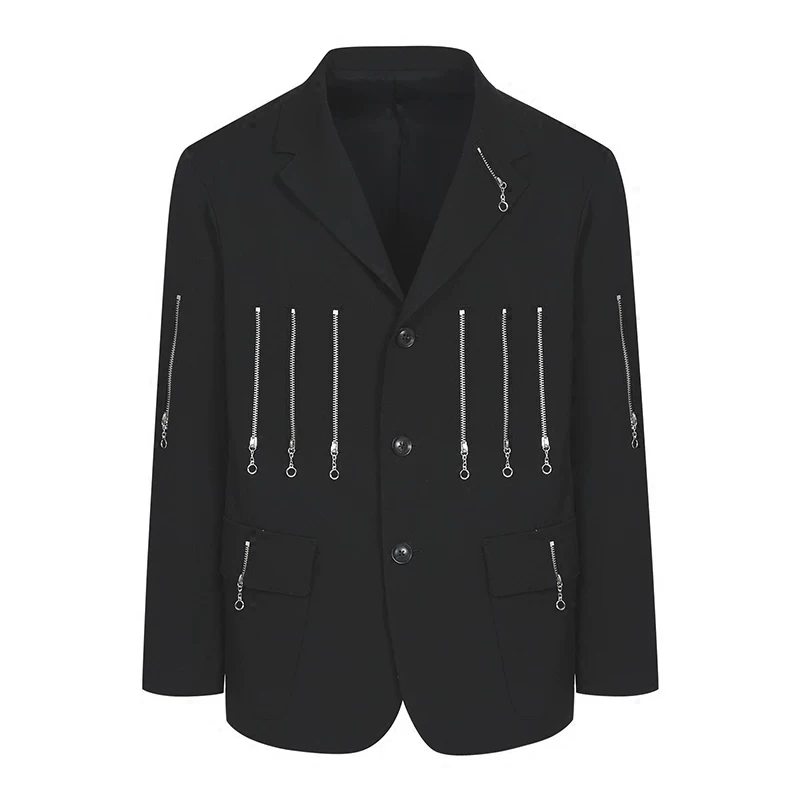 YOJI OOAK ZIPPER WOOL SUIT鎷夐摼瑗挎湇澶栧澶瑰厠鏃ユ湰灏忎紬璁捐甯堟満杞