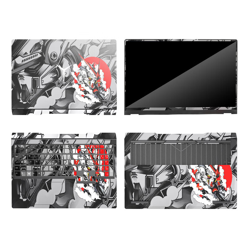 雷神911MT黑武士2023 15.6英寸电脑贴纸笔记本膜外壳保护贴膜全套 - 图0