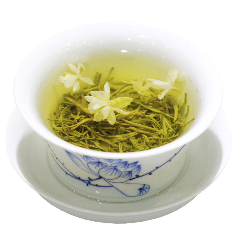 2份减3元 高山云雾飘雪100g 优质烘青茉莉花茶 威远特产 - 图0