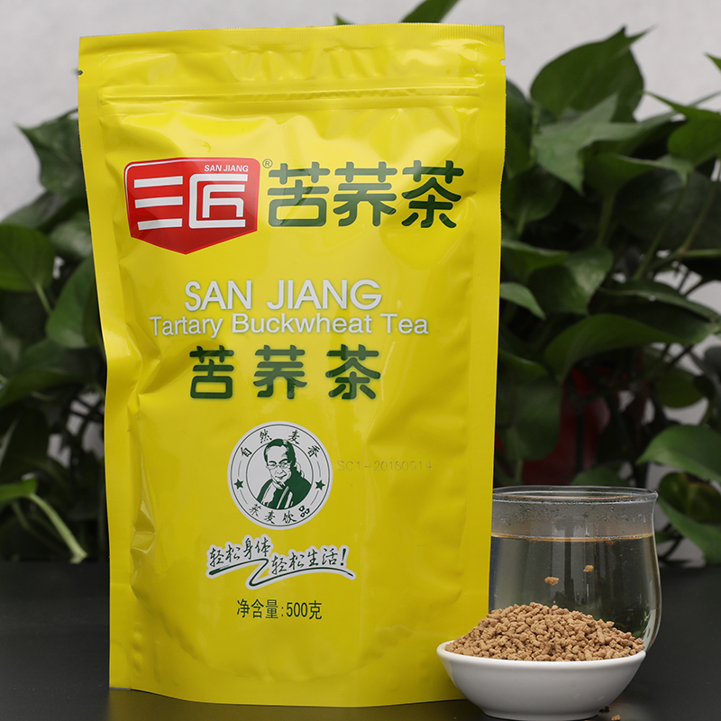 三匠苦荞茶四川大凉山黄苦荞茶荞麦茶500g*2袋清香型茶叶非大麦茶 - 图1