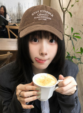 大爱橘色｜复古显脸小棒球帽
