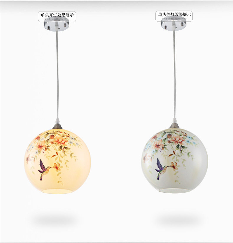 花鸟餐厅吊灯单头3头大气简约现代家用饭厅灯创意个性餐桌餐吊灯,淘宝优惠券,粉丝福利购,淘宝优惠卷