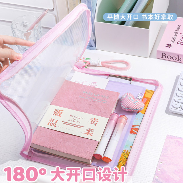 High-value zipper storage bag large capacity handbag