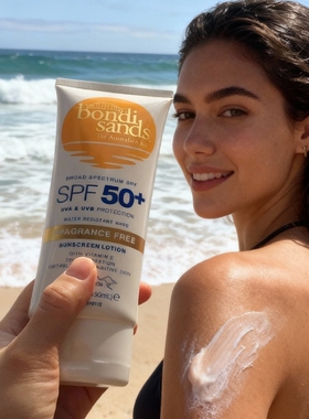 澳洲BondiSands防晒霜SPF50全身可用防水防汗温和环保大容量150ml