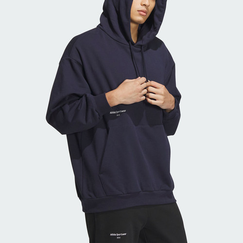 Adidas/阿迪达斯正品秋季新款男子连帽套头运动卫衣IZ1604 - 图0