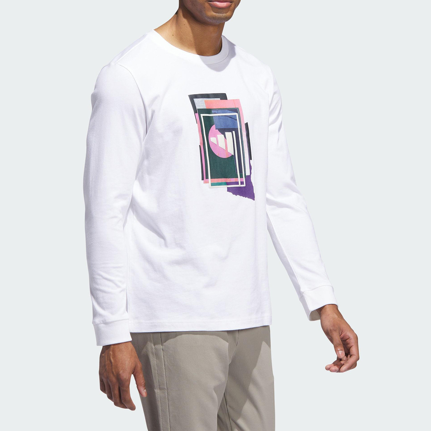 Adidas/阿迪达斯官方正品M BTC GFX LS T男士高尔夫长袖JX1756,淘宝优惠券,粉丝福利购,淘宝优惠卷