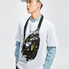 Li Ning shoulder bag men's and women's bag co-branded series new fashion trend versatile sports bag ABDR524
