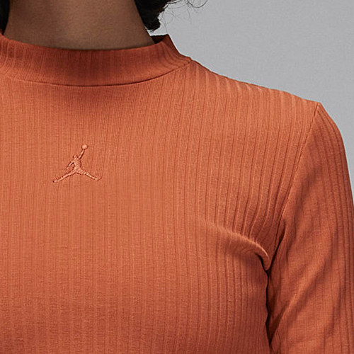 Nike/耐克正品Air Jordan女士针织休闲运动长袖T恤FN5400-209 - 图0