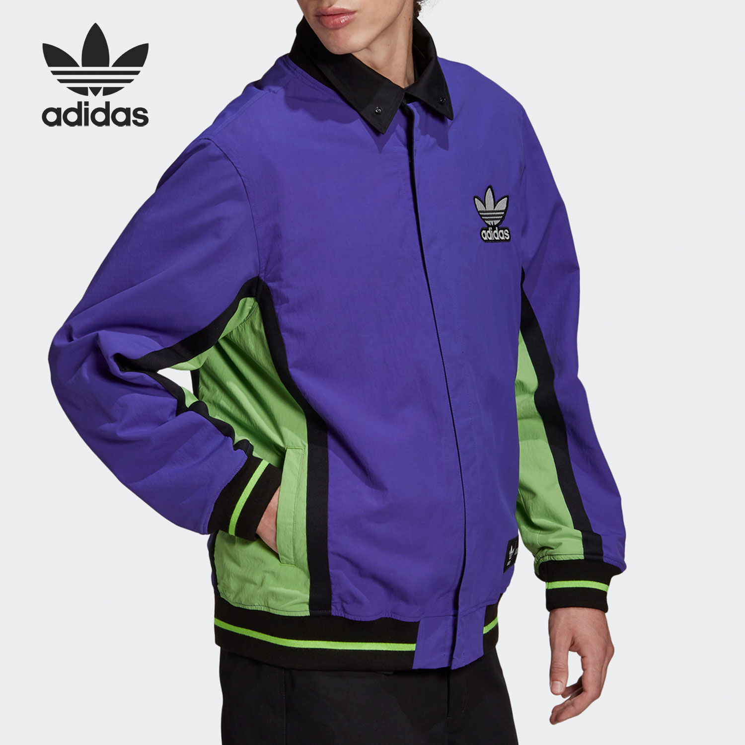 Adidas/阿迪达斯正品三叶草SANKUANZ上官喆联名男子夹克 FT6039-图1