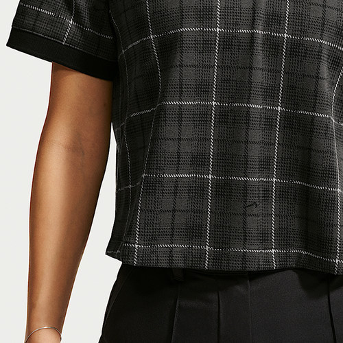 Nike/耐克官方正品AS W NK DF FF PLAID女士短袖Polo衫IO0351-010 - 图2
