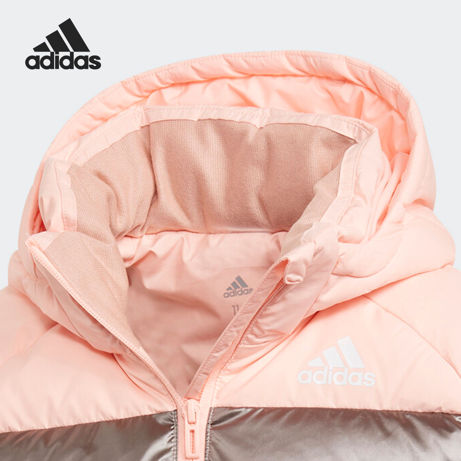 Adidas/阿迪达斯正品冬季新款小童加厚保暖女童运动羽绒服GG3632