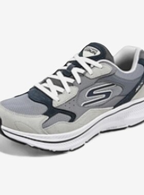 Skechers斯凯奇正品MEN'S GO男款低帮慢跑运动跑步鞋220872-GRY