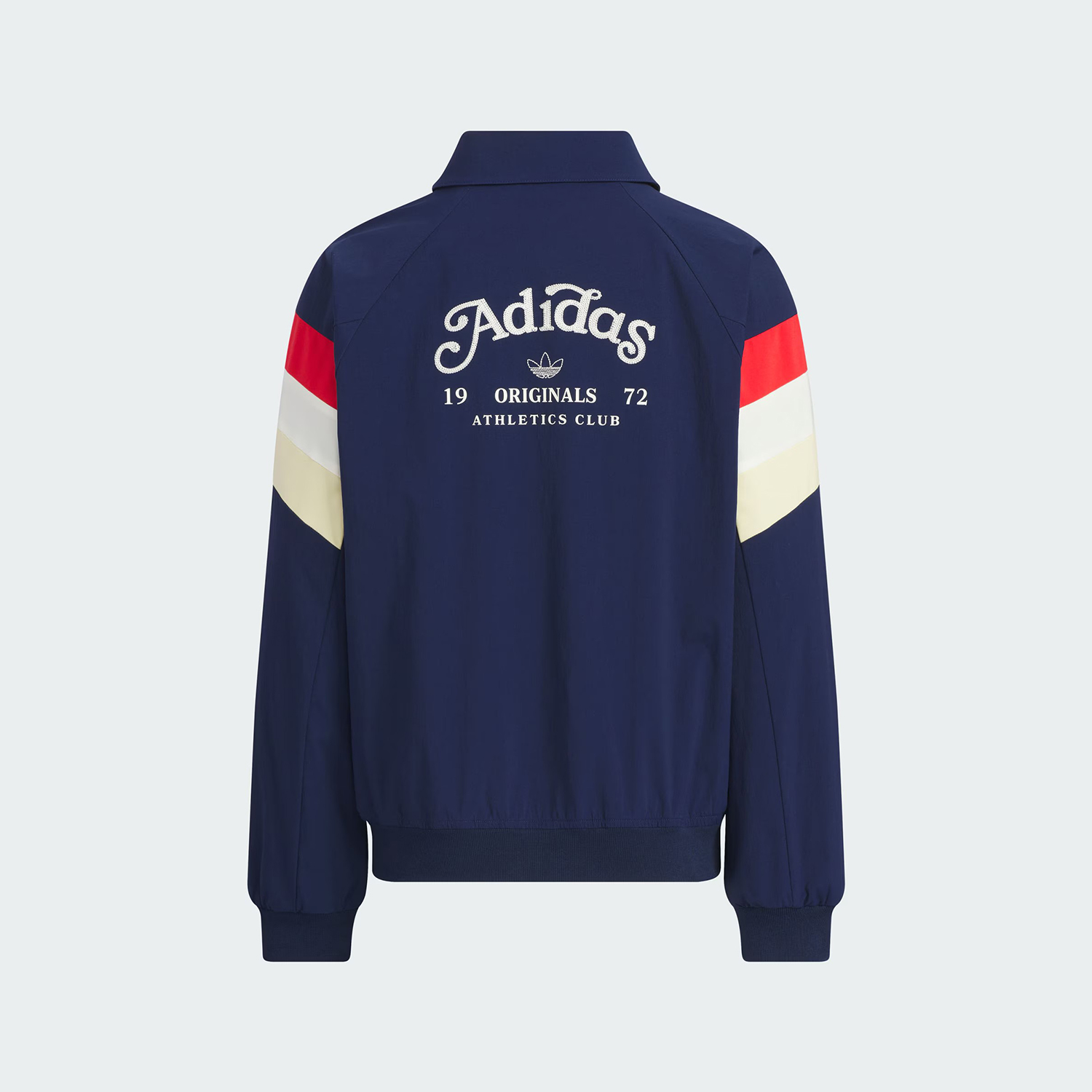 Adidas/阿迪达斯正品三叶草儿童复古运动宽松翻领外套JM4669 - 图0