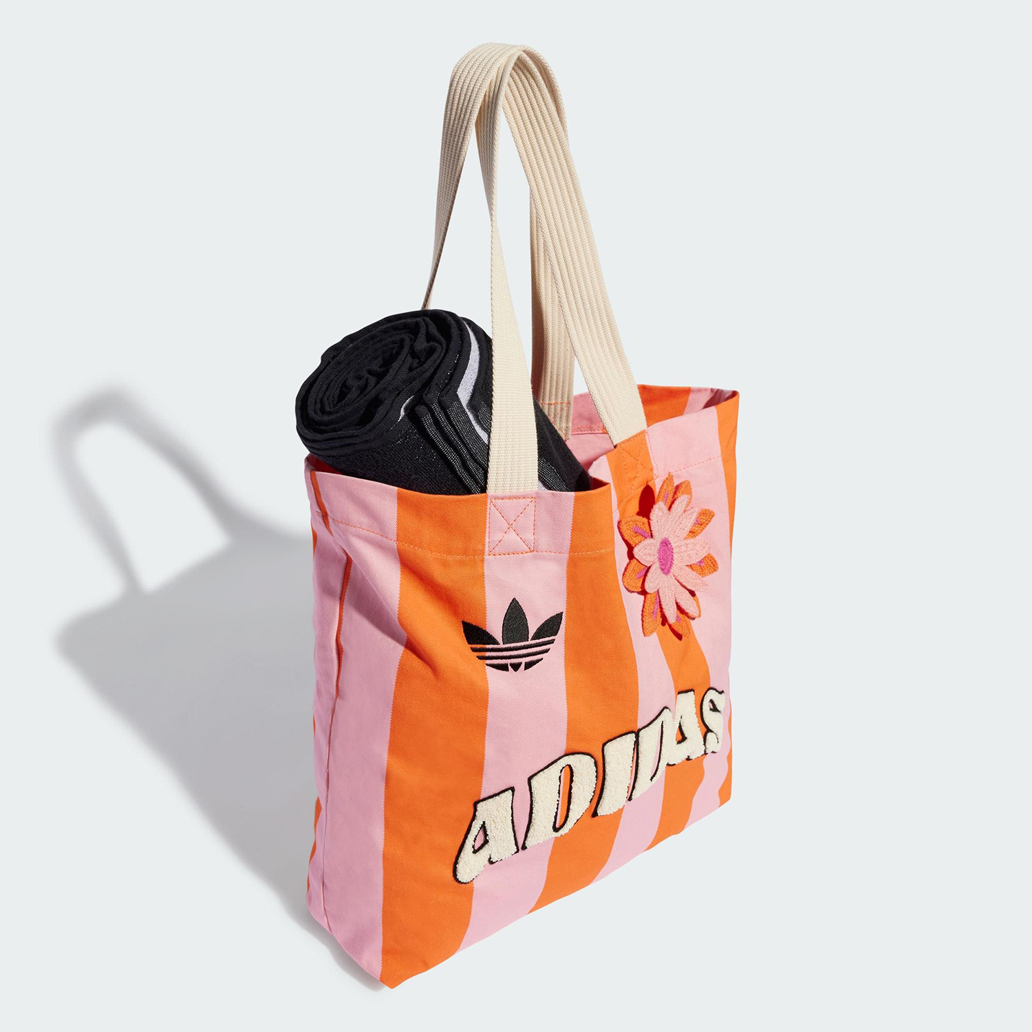 Adidas/阿迪达斯正品三叶草女士印花时尚经典运动帆布包KB8507 - 图2