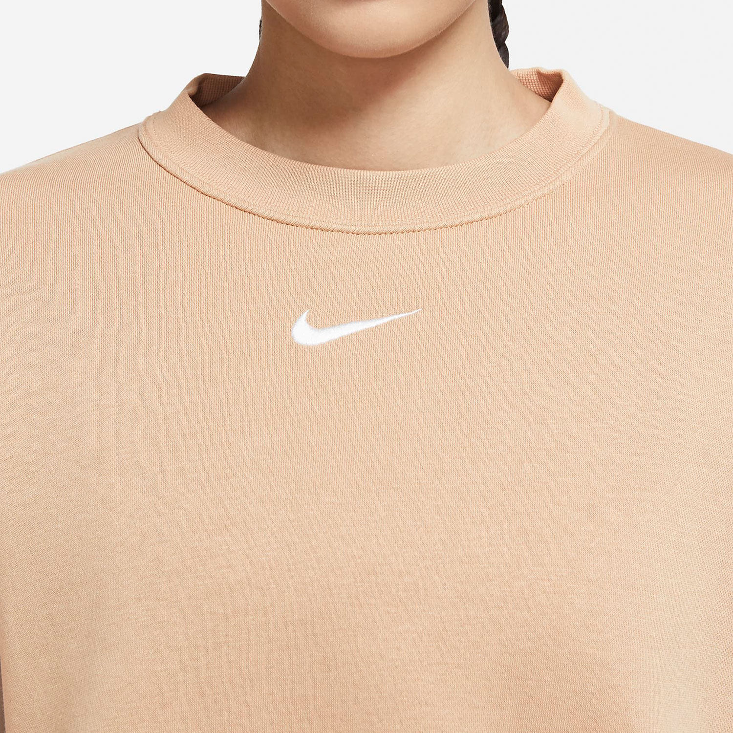 Nike/耐克官方正品新款女子休闲舒适圆领运动套头卫衣DJ7666-200,淘宝优惠券,粉丝福利购,淘宝优惠卷