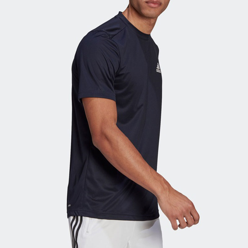 Adidas/阿迪达斯官方正品夏季新款男子透气宽松短袖上衣GM2097 - 图1