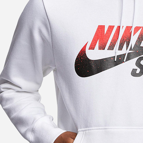 Nike/耐克正品SB渐变Logo男子滑板运动套头卫衣卫衣BV6751-100 - 图1