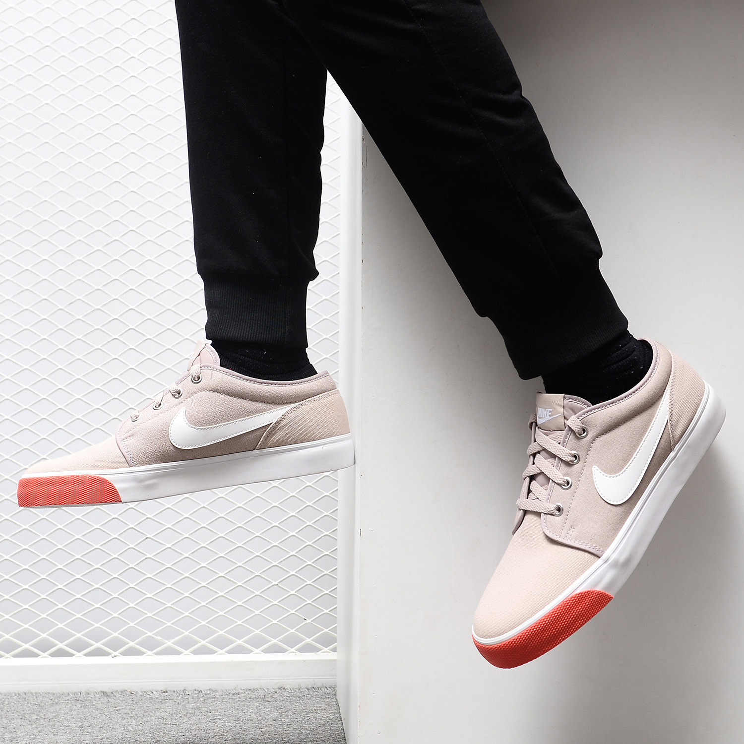Nike/耐克正品当季新款 Toki Low 男子帆布复古休闲运动鞋555272 - 图1