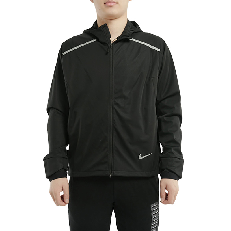 Nike/耐克官方正品男子梭织反光连帽跑步训练运动夹克外套 BV4881 - 图3