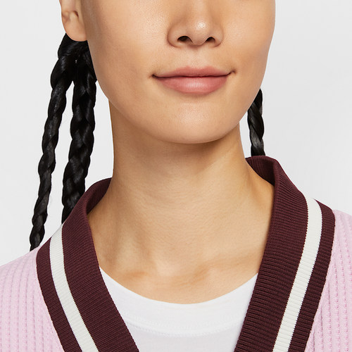 Nike/耐克正品2025秋季款女士日常运动针织V领耐穿外套IM7468-623 - 图1