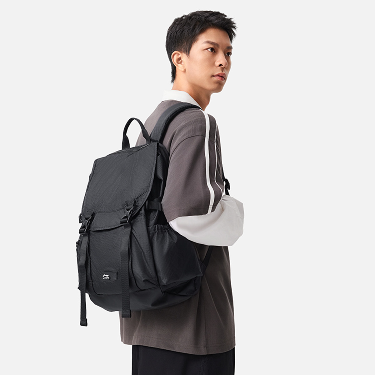 Li Ning's authentic sports trend series men's and women's lightweight, comfortable and large-capacity backpack ABSU341-1