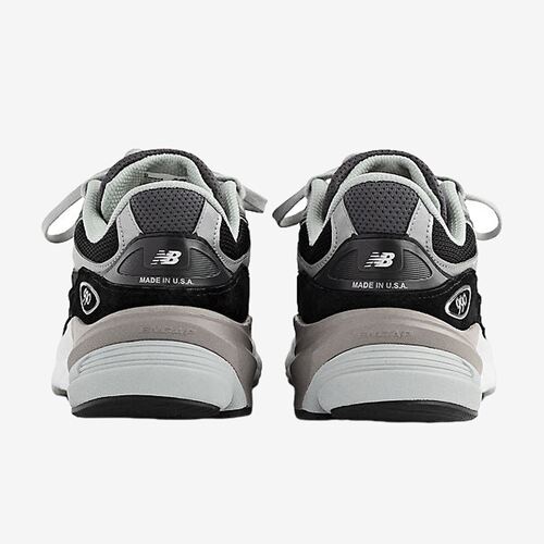 New Balance新百伦正品NB 990 V6男款透气中帮通勤跑步鞋M990BK6 - 图2