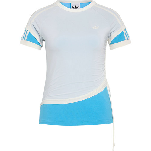 Adidas/阿迪达斯正品三叶草女士针织双层修身时尚休闲T恤KW4527 - 图3