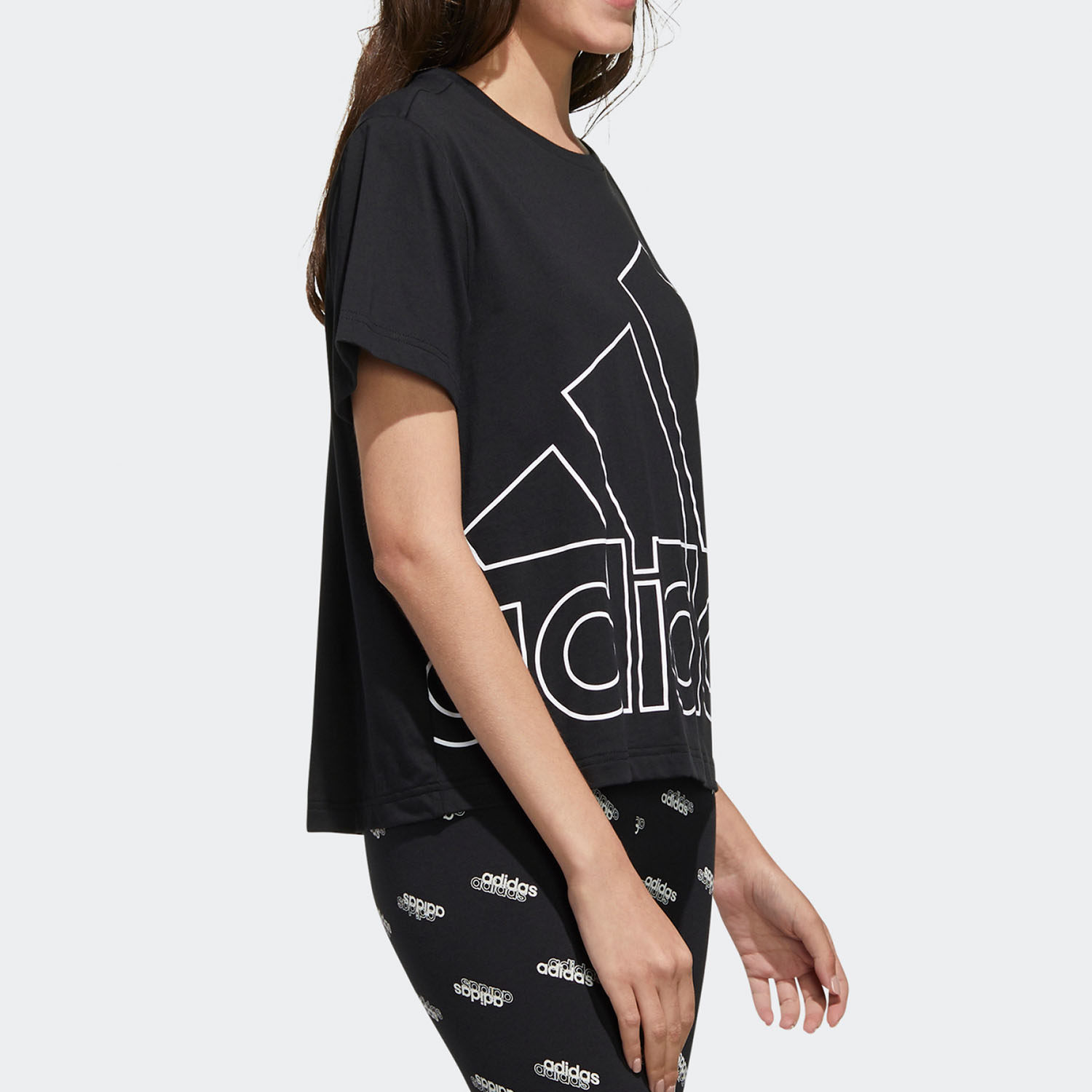 Adidas/阿迪达斯正品当季新款女子休闲舒适运动短袖T恤 GK3330 - 图3