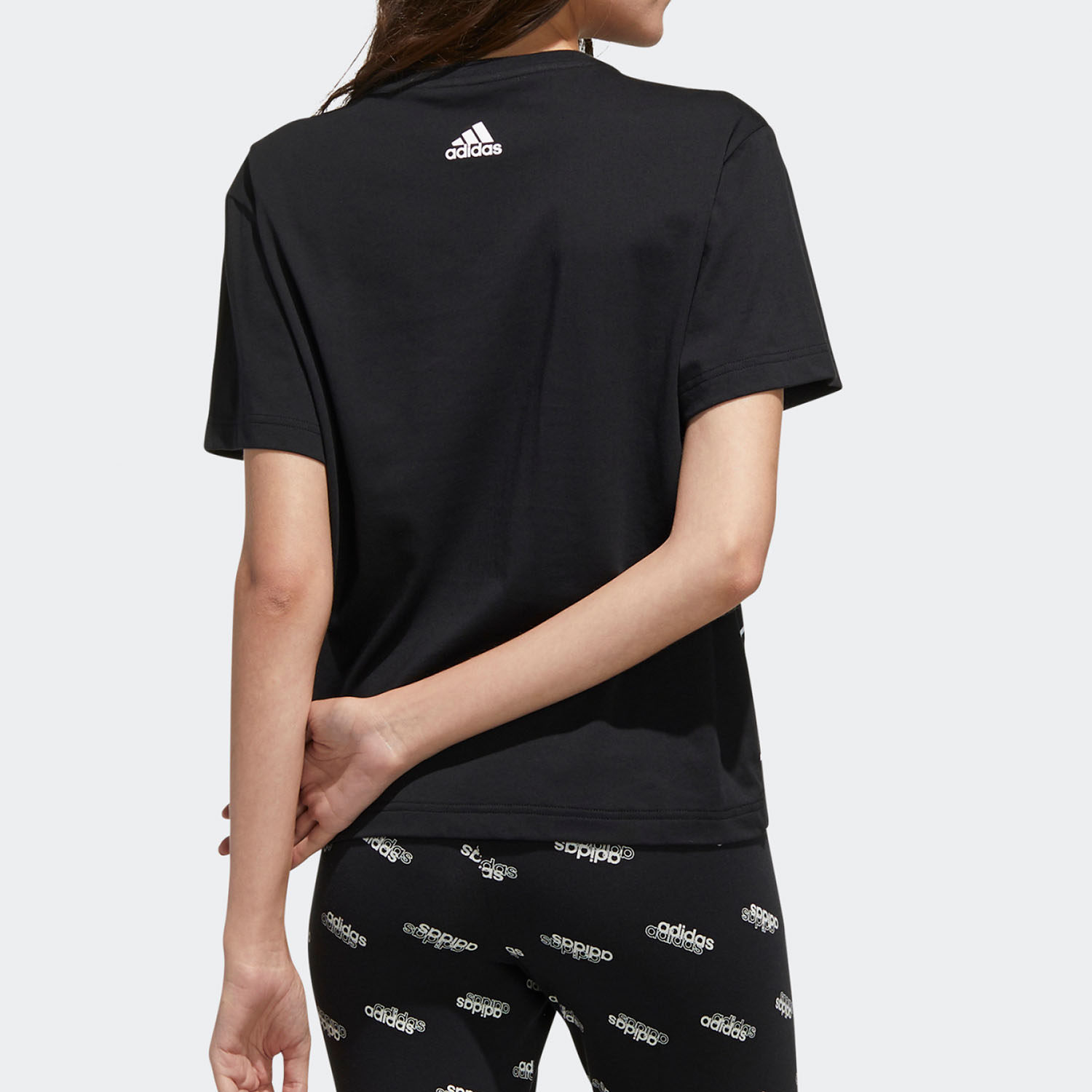 Adidas/阿迪达斯正品当季新款女子休闲舒适运动短袖T恤 GK3330 - 图2