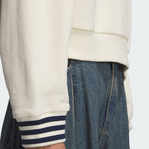 Adidas/阿迪达斯正品三叶草女士日常运动宽松V领套头卫衣KC5845 - 图2