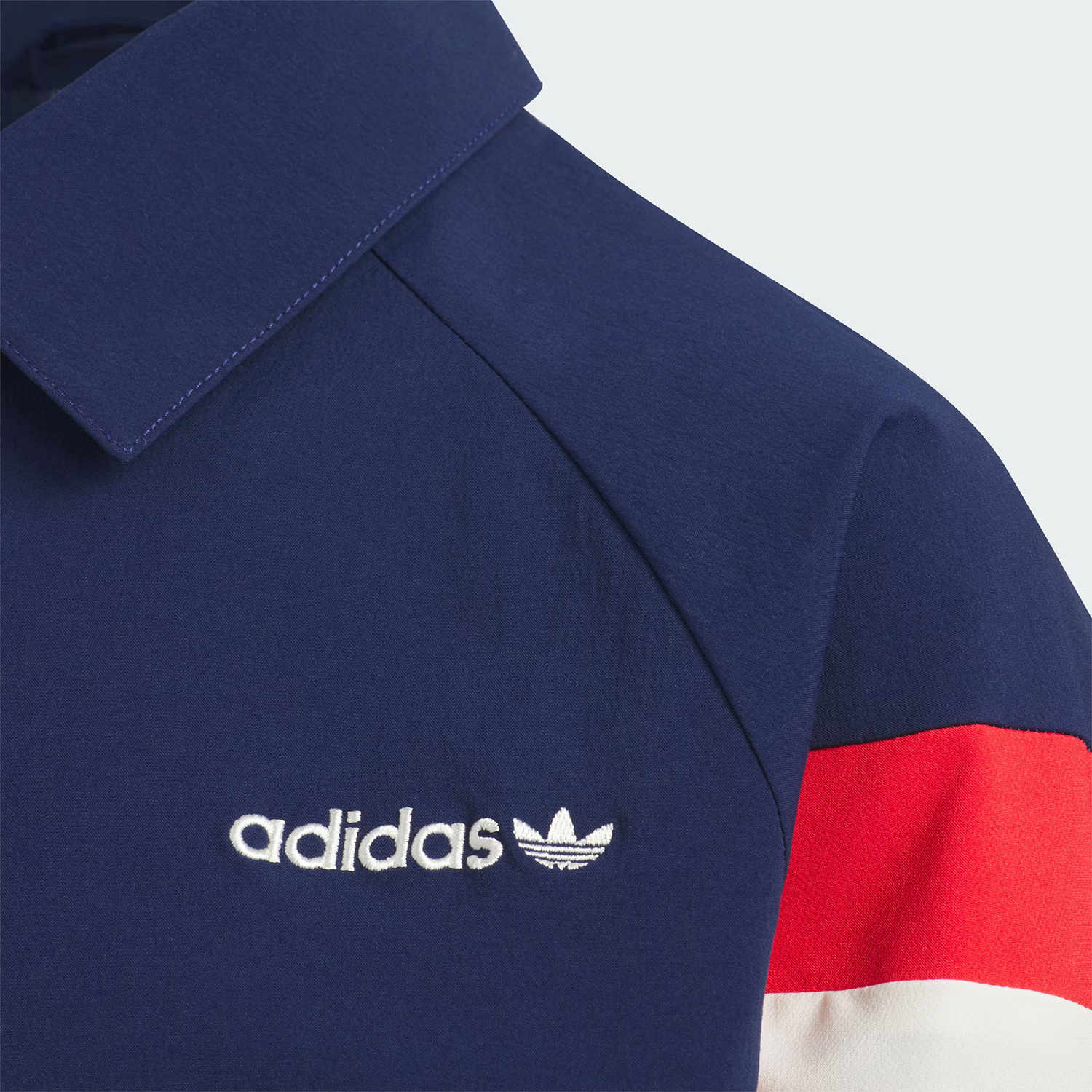 Adidas/阿迪达斯正品三叶草儿童复古运动宽松翻领外套JM4669 - 图2