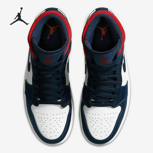 Nike/耐克正品 AIR JORDAN 1 男子经典低帮运动篮球鞋852542-104 - 图0