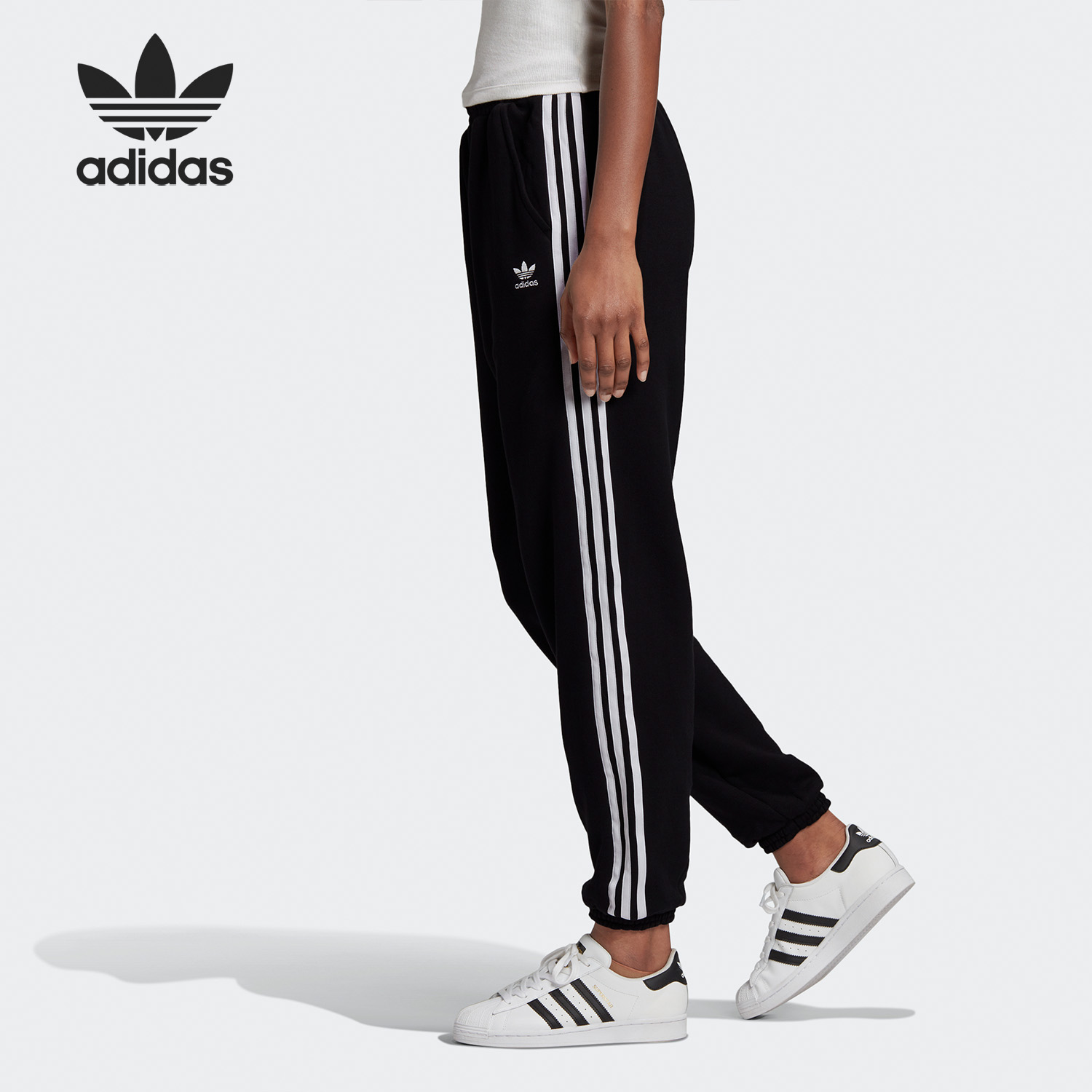 Adidas/阿迪达斯正品三叶草 JOGGER PANTS 女子休闲运动裤 GD2260 - 图0