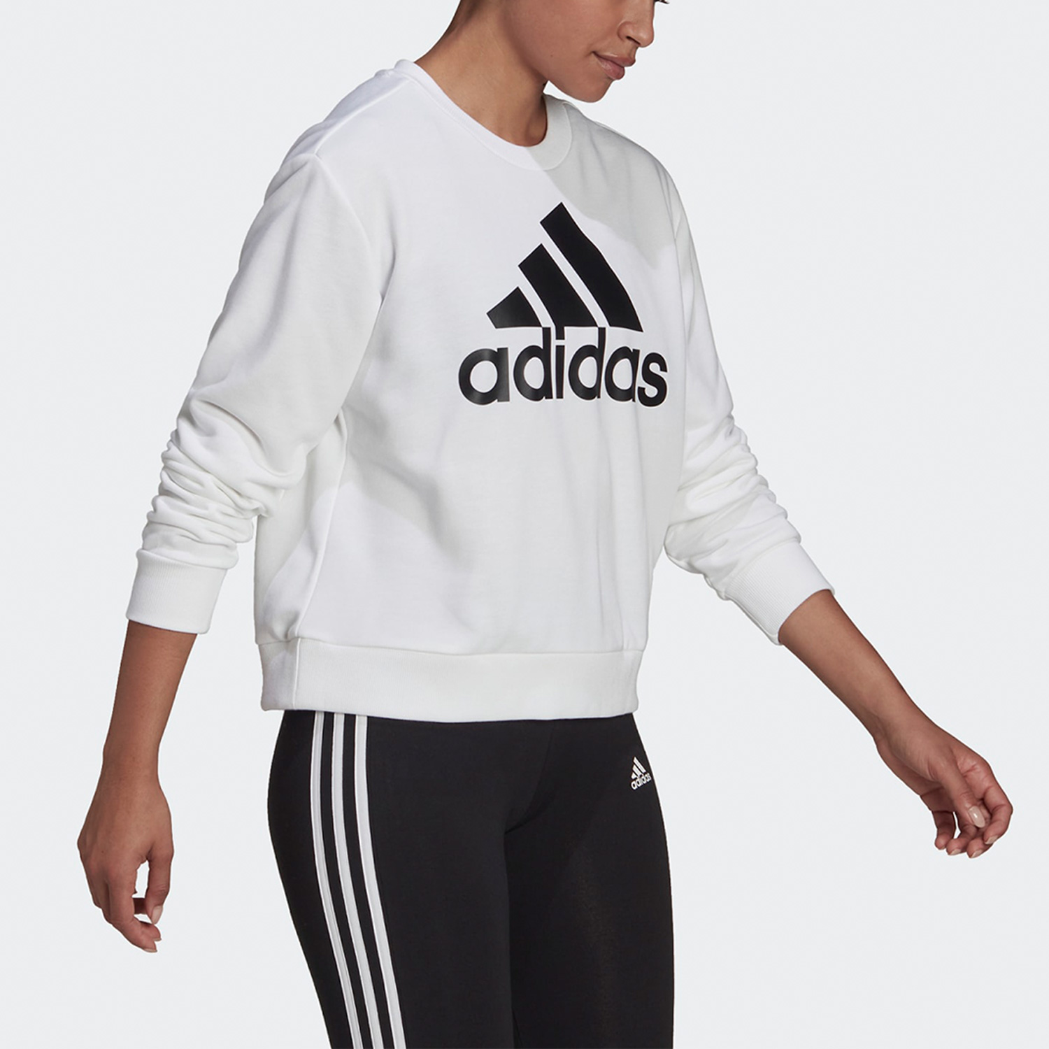 Adidas/阿迪达斯官方正品新款女子宽松透气休闲运动卫衣HD1783-图0