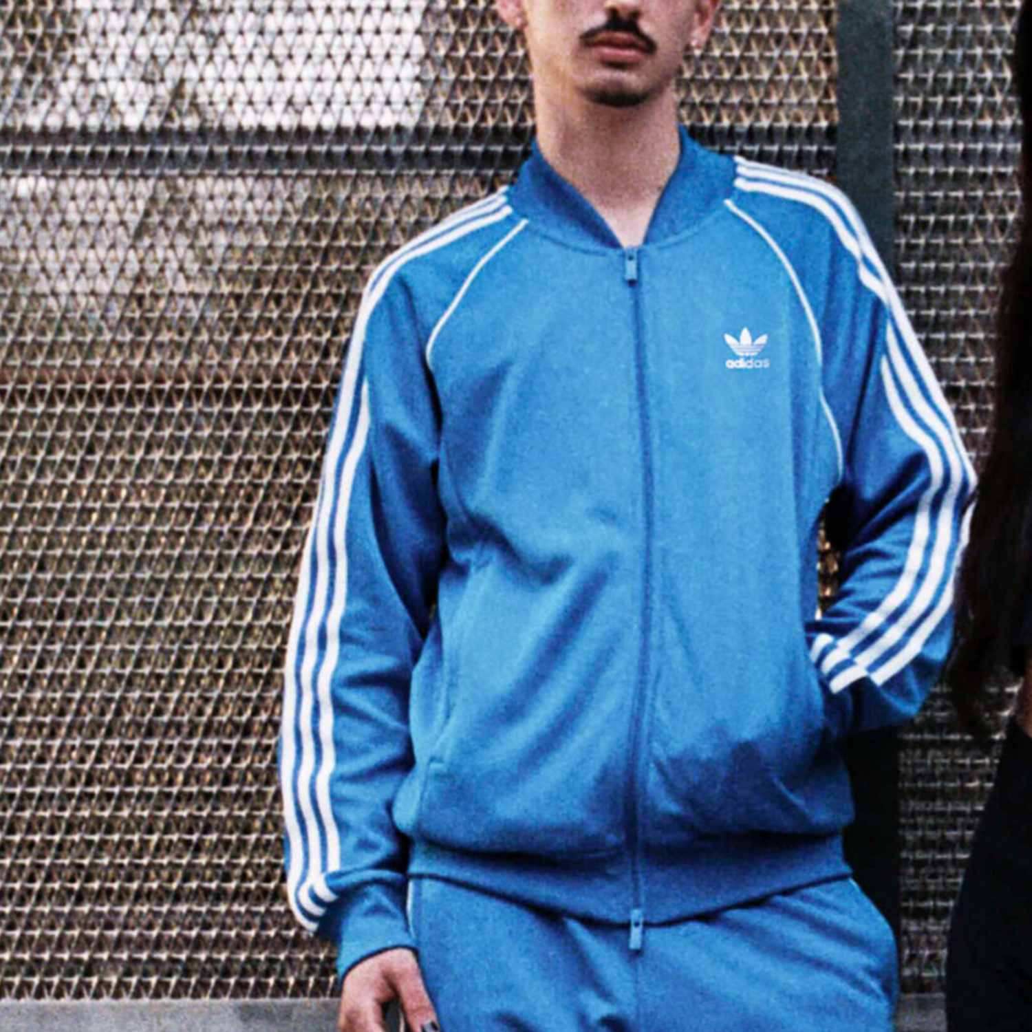 Adidas/阿迪达斯官方正品三叶草男士复古立领运动夹克外套IL2493 - 图0