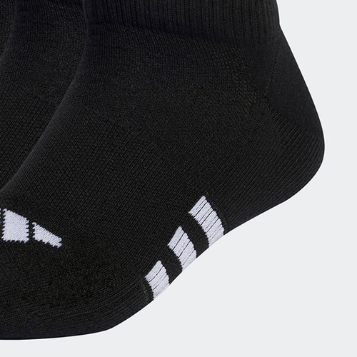 Adidas/阿迪达斯官方正品新款短筒百男女三双装运动袜子IC9529 - 图1
