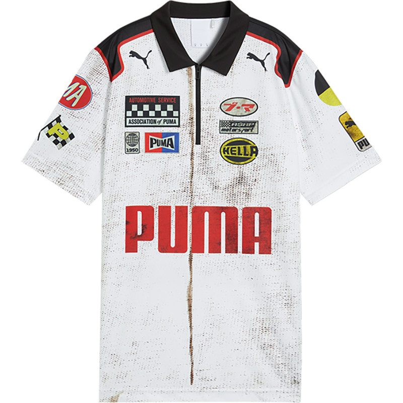 Puma/彪马正品运动男女款时尚做旧磨损风短袖Polo衫631046-02,淘宝优惠券,粉丝福利购,淘宝优惠卷