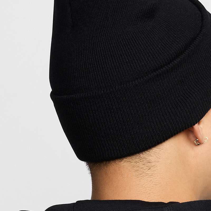 Nike/耐克正品Peak Swoosh男女保暖户外休闲针织帽HF0187-010 - 图1