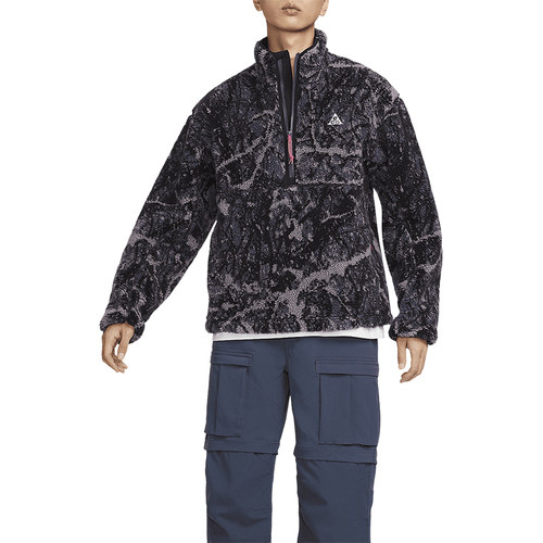 Nike/耐克官方正品当季款男士宽松保暖立领卫衣FZ8623-573 - 图3