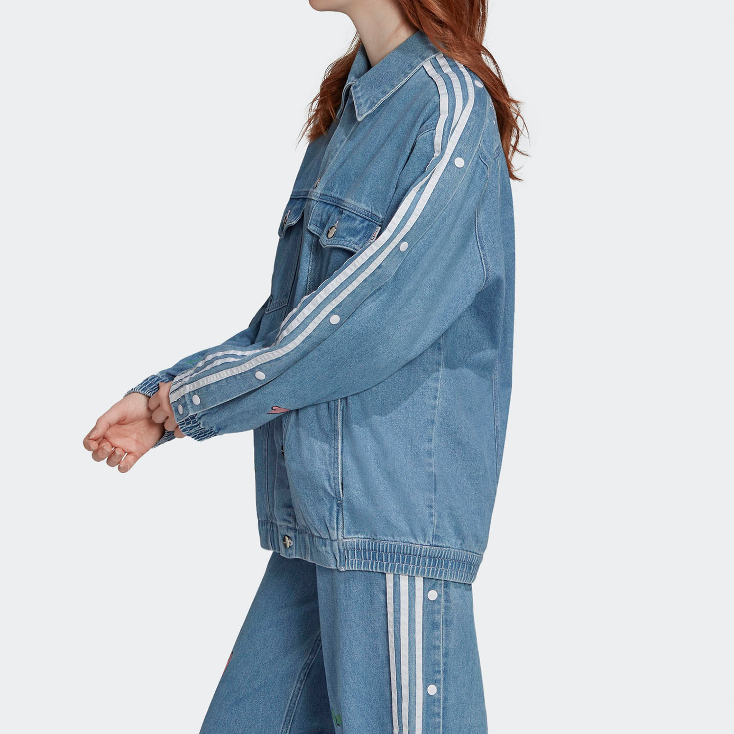 Adidas/Adidas genuine clover DENIM JACKET women's denim jacket FL4147