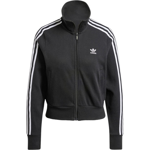Adidas/阿迪达斯正品三叶草女士罗纹针织短款立领外套IY7278 - 图3