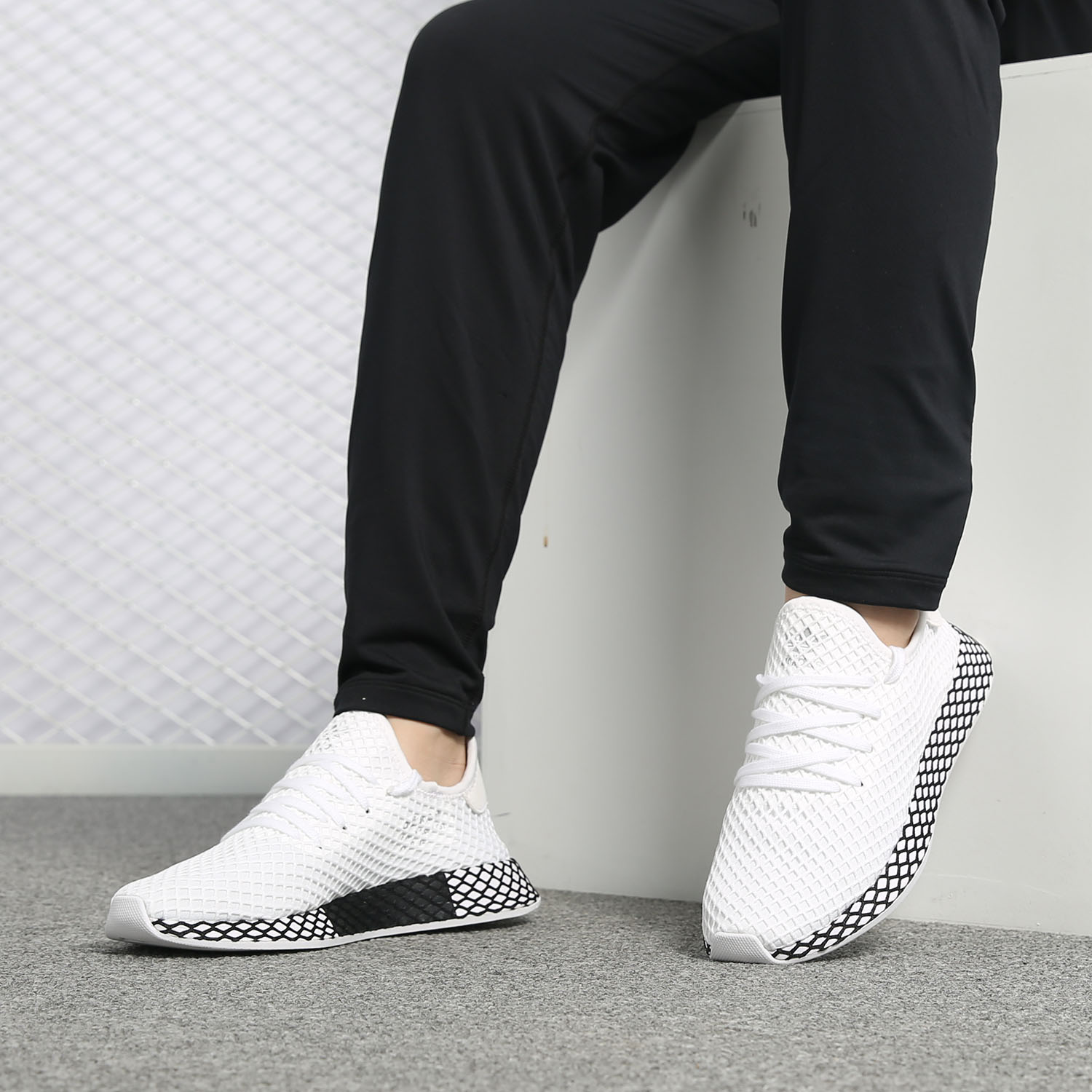 Adidas/阿迪达斯正品2019新款 DEERUPT RUNNER男女休闲鞋B41767-图1