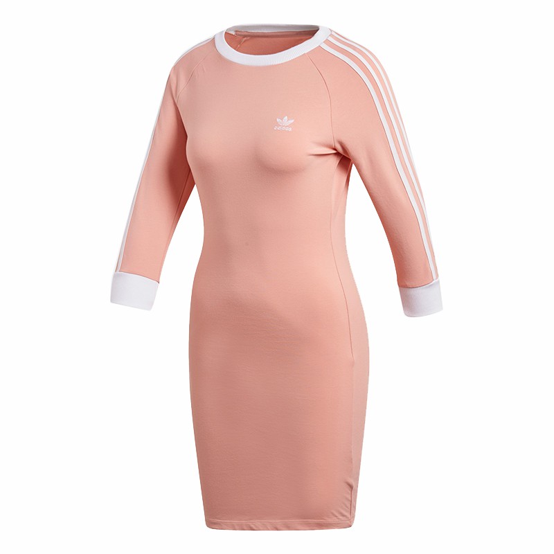 Adidas/阿迪达斯正品三叶草女子运动休闲修身连衣裙 DV2565 - 图3