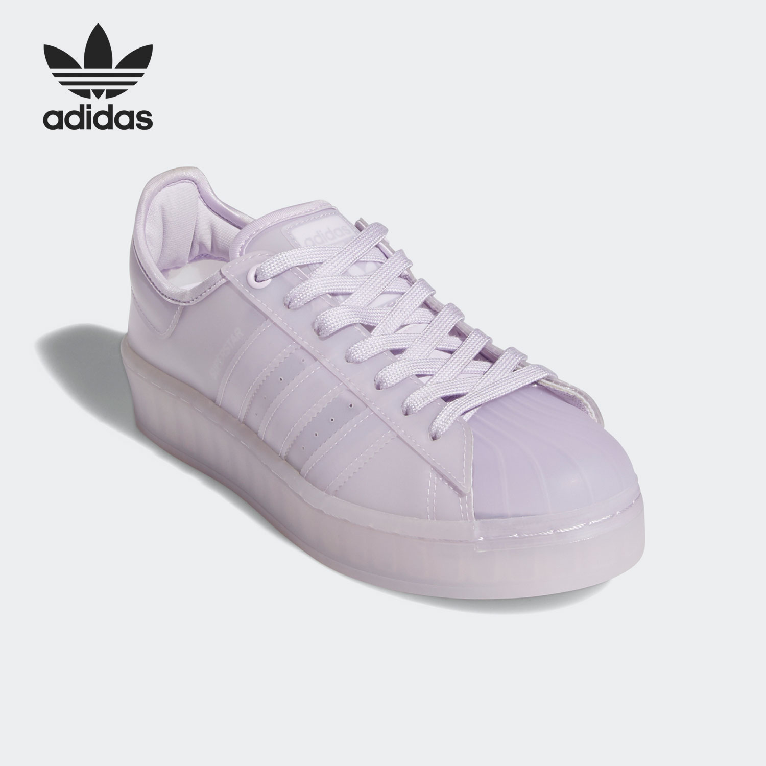 Adidas/阿迪达斯正品SUPERSTAR 男女果冻底贝壳头板鞋 FX4323 - 图1