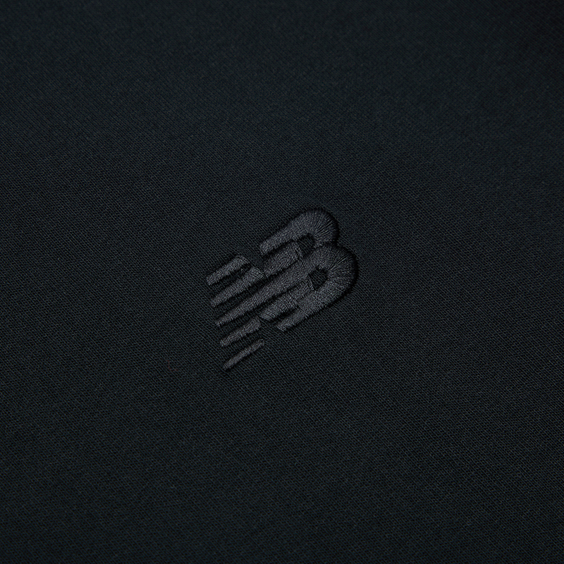 New Balance/NB正品2025新款男女纯色简约休闲短袖T恤MT41533-BK - 图1