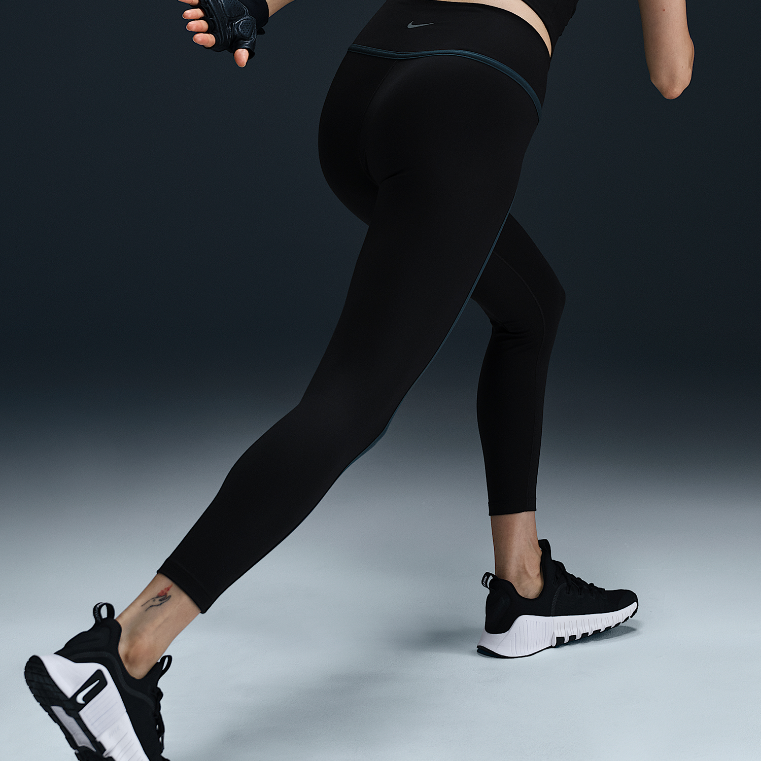 Nike/耐克官方正品2025秋季款女士运动高腰紧身长裤HJ1138-010 - 图1