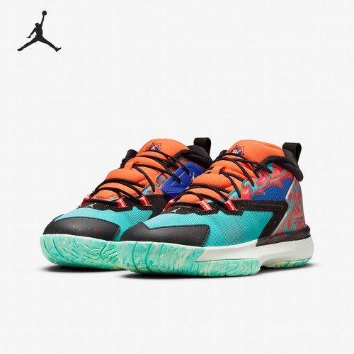 Nike/耐克正品Jordan Zion 1小童缓震实战篮球鞋DC2024-800 - 图0