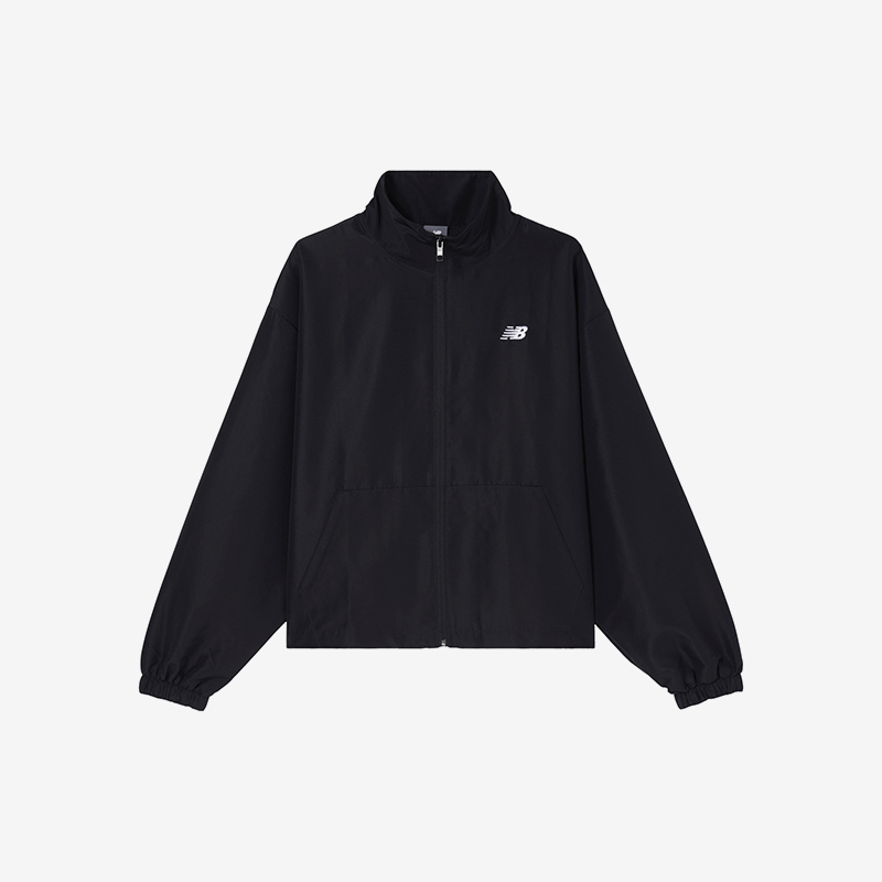 New Balance/NB正品2025新款女子简约透气立领夹克外套WJ41500-BK - 图2