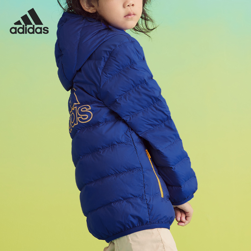 Adidas/阿迪达斯官方正品2021新款儿童休闲保暖运动羽绒服H40324-图2