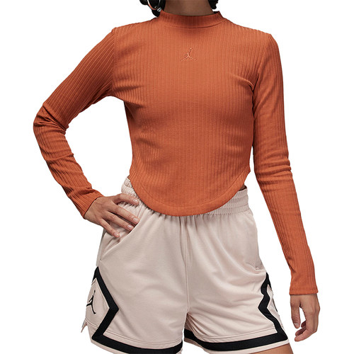 Nike/耐克正品Air Jordan女士针织休闲运动长袖T恤FN5400-209 - 图3